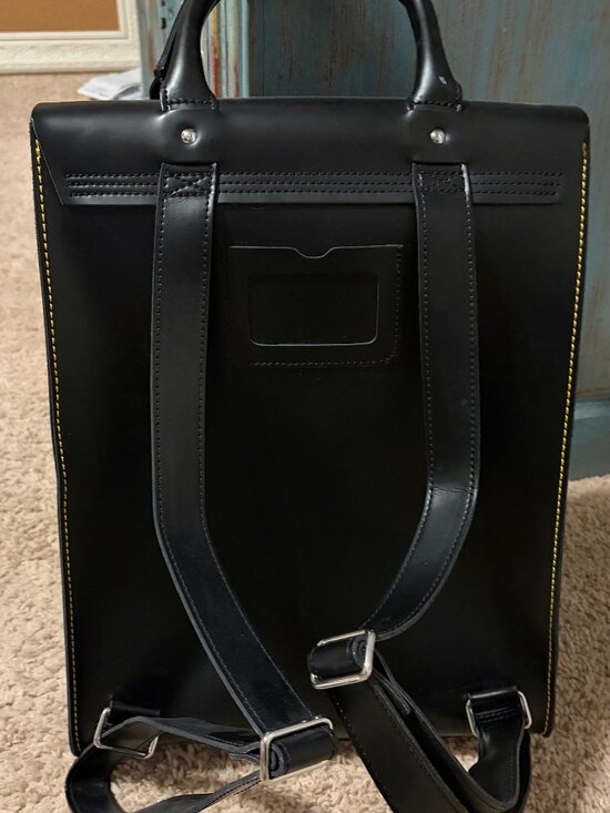 Dr Martens Kiev Smooth Black Leather Backpack main image 4